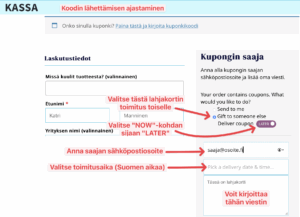 Lahjakortti oma summa - Kuva 3
