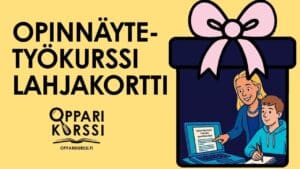 Opinnäytetyö-kurssi-lahjakortti