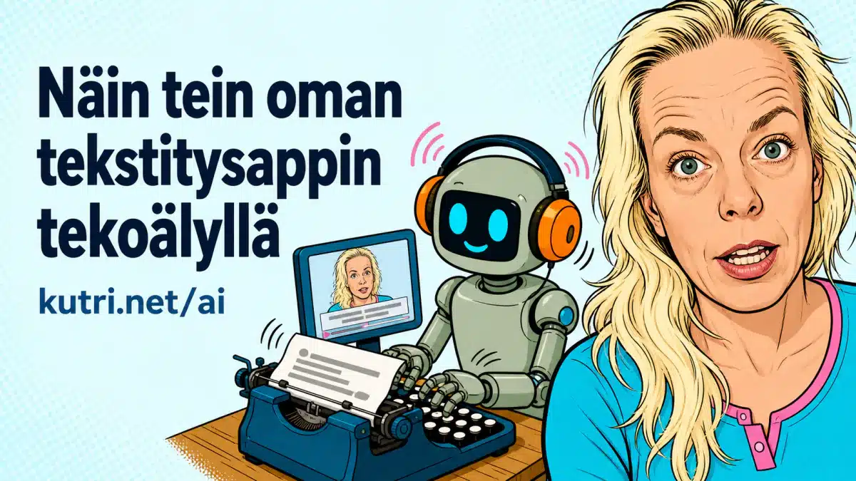 Näin tein oman videoiden tekstitysappin tekoälyllä