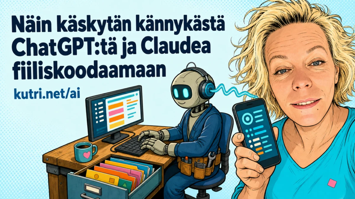 Näin käskytän kännykällä tietokoneella olevaa tekoälyä (ChatGPT Codex ja Claude Code)
