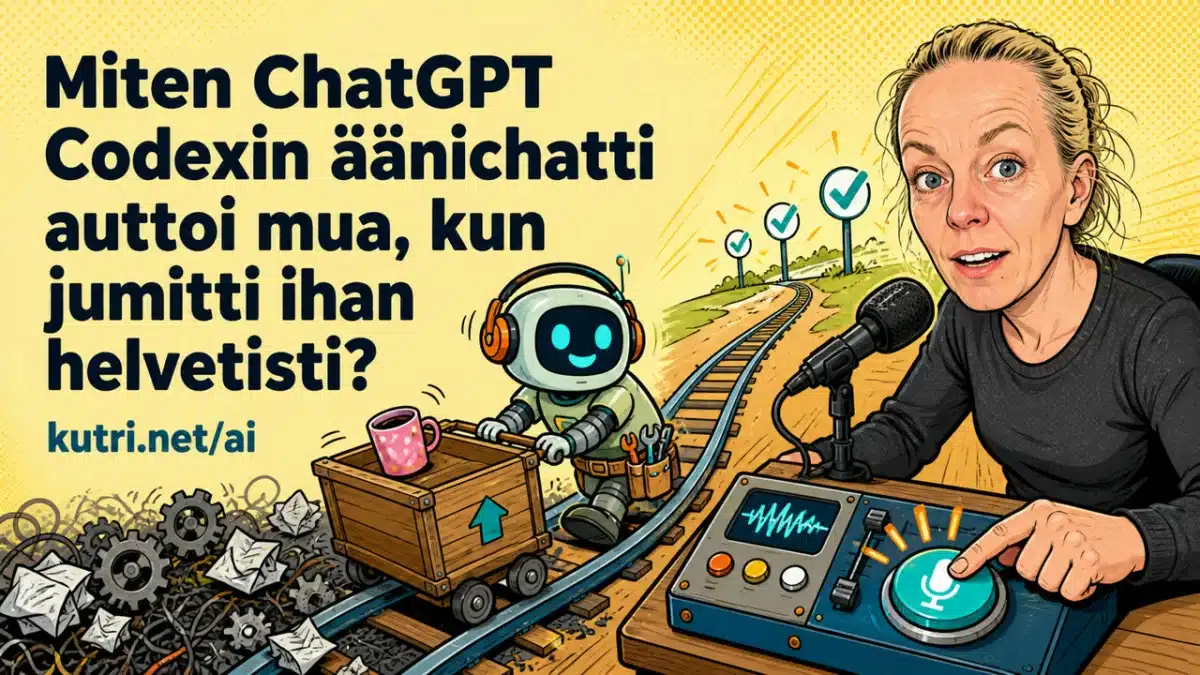 Näin uusi ChatGPT Codex äänichat auttaa ADHD-yrittäjää kun jumitus iskee